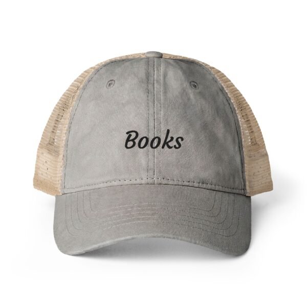 Books Ponytail Trucker Hat | Bookish Embroidered Cap