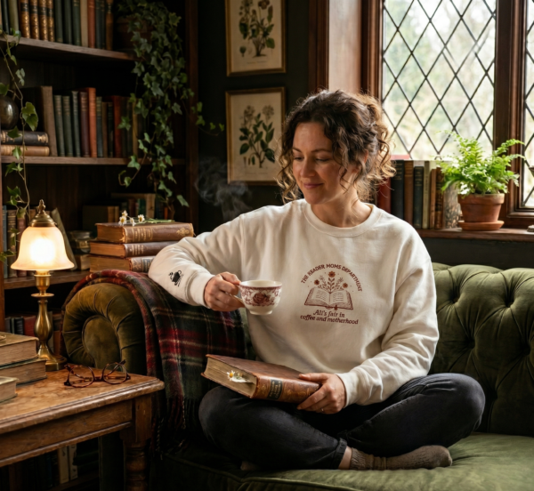 The Reader Moms Department — Crewneck Sweatshirt.