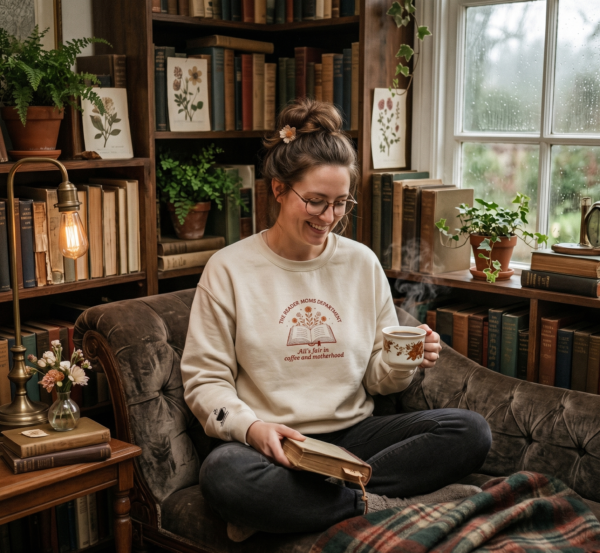 The Reader Moms Department — Crewneck Sweatshirt.