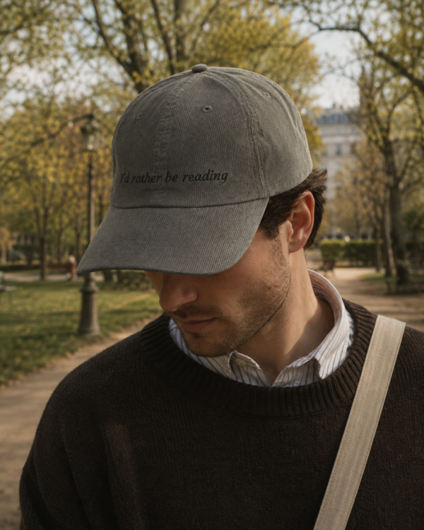 "I'd Rather Be Reading" — Corduroy Cap