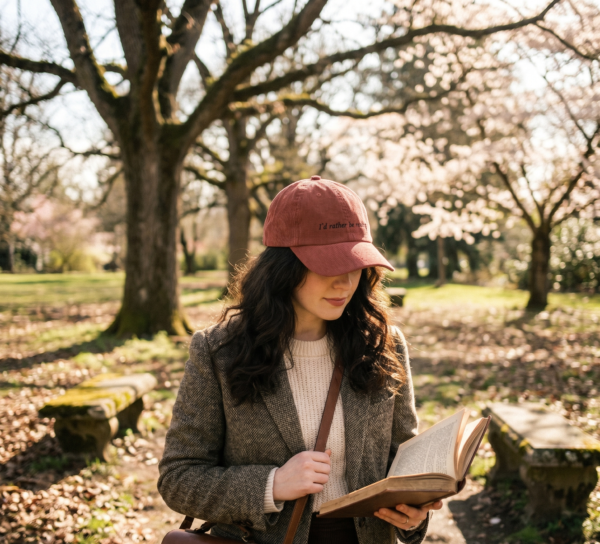 "I'd Rather Be Reading" — Corduroy Cap