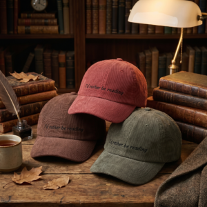 "I'd Rather Be Reading" — Corduroy Cap