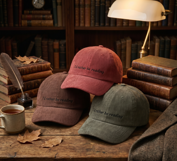 "I'd Rather Be Reading" — Corduroy Cap
