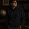 I Like Books More Than People Hoodie — Black on Black