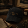 A Book a Day Keeps Reality Away — Black Corduroy Dad Hat | Book Lover Gift