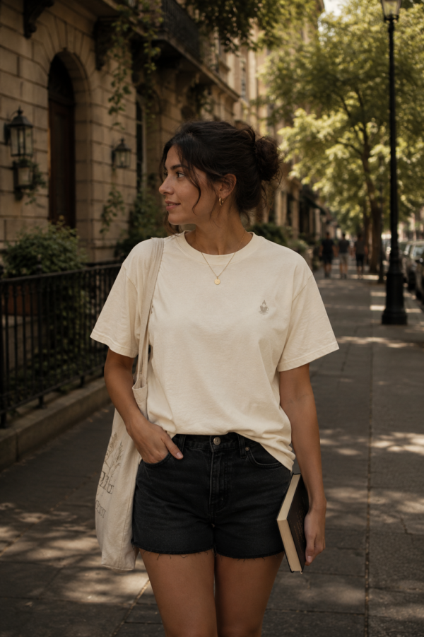 Leaving Reality, Bye! — Bookish Graphic Tee in Ivory