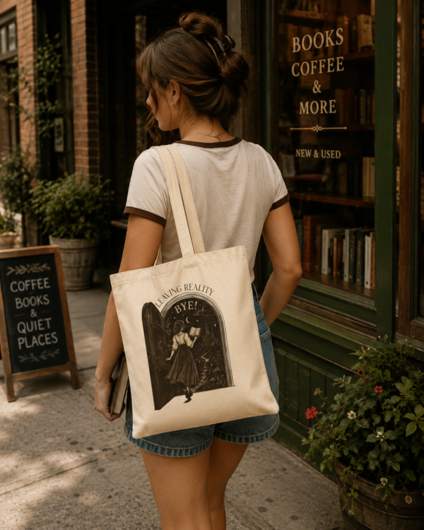 Leaving Reality, Bye! - Cotton Canvas Tote