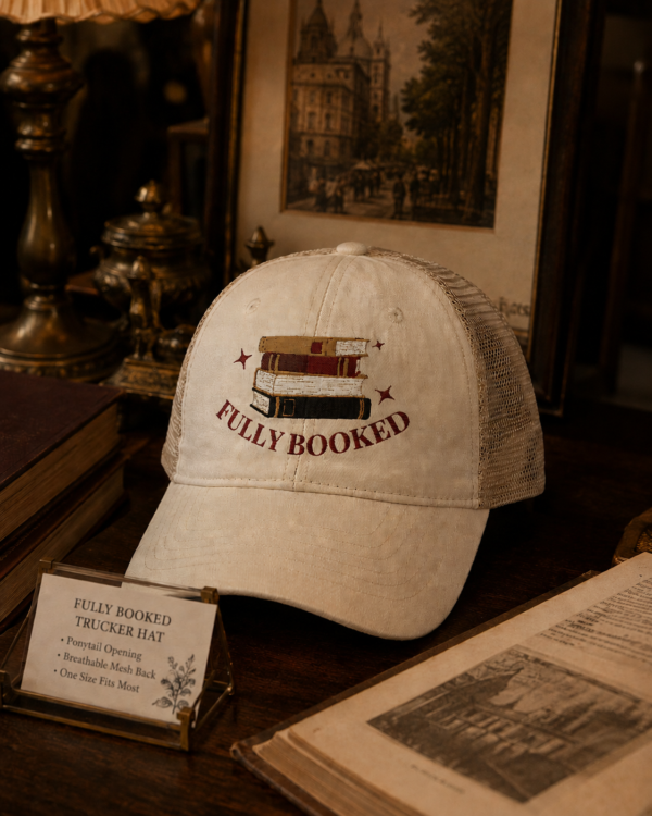 Fully Booked Ponytail Trucker Hat | Book Lover Cap