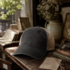 Ember Brew Logo Ponytail Trucker Hat | Tonal Embroidered Bookish Cap