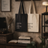 "Might Be Books, Might Be Snacks" Canvas Tote Bag