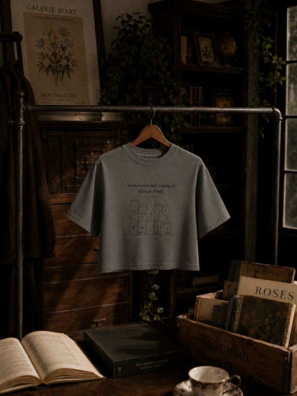 Introverted but Willing to Discuss Books - Women's Crop Tee