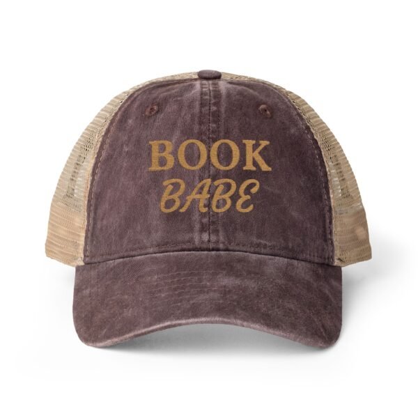 Book Babe Ponytail Trucker Hat
