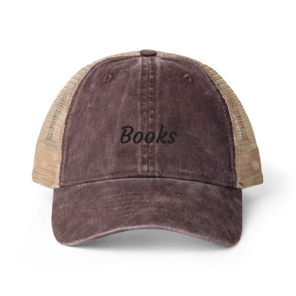 Books Ponytail Trucker Hat | Bookish Embroidered Cap