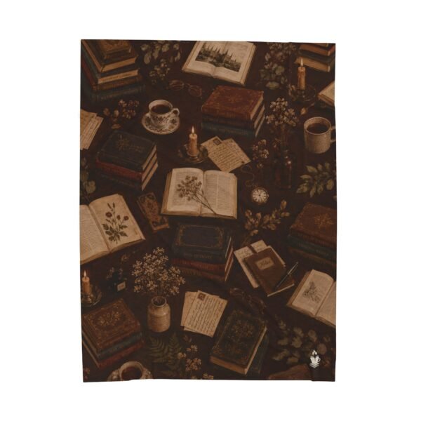 Dark Academia Bookish Blanket