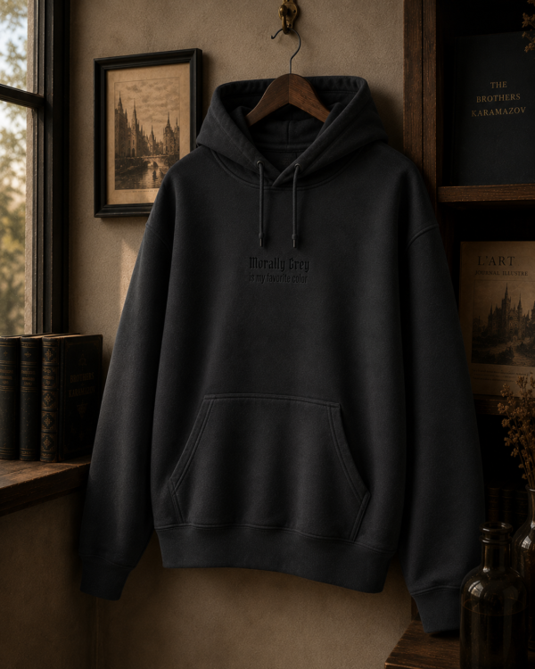 Morally Grey — Cozy Lightweight Pullover Hoodie