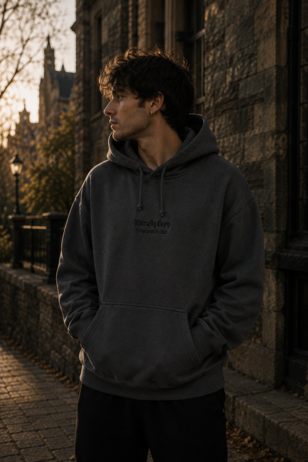 Morally Grey — Cozy Lightweight Pullover Hoodie