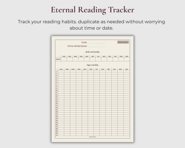 Dark Romance Reading Journal | Digital + Printable PDF